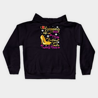 Stepping Into My May Birthday With Gods Grace and Mercy Kids Hoodie